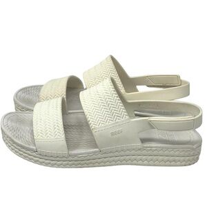 Reef Water Vista EVA White Sandals Women’s Sz 9 Adjustable Ankle Strap